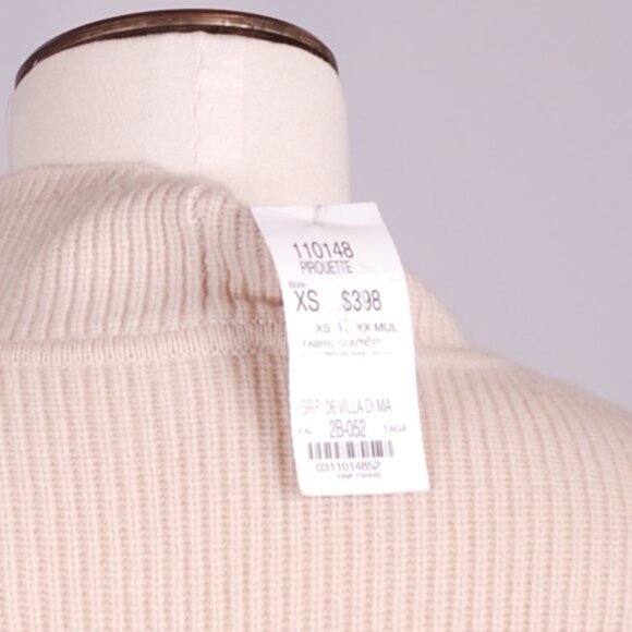 Carlisle Cream Turtleneck Sweater with Fringe - Picture 6 of 6